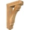 Ekena Millwork Olympic Arts and Crafts Rough Sawn Bracket w/ Offset Brace, Western Red Cedar, 6"W x 20"D x 28"H BKT0604X20X28OLY03RWR - alternate 1